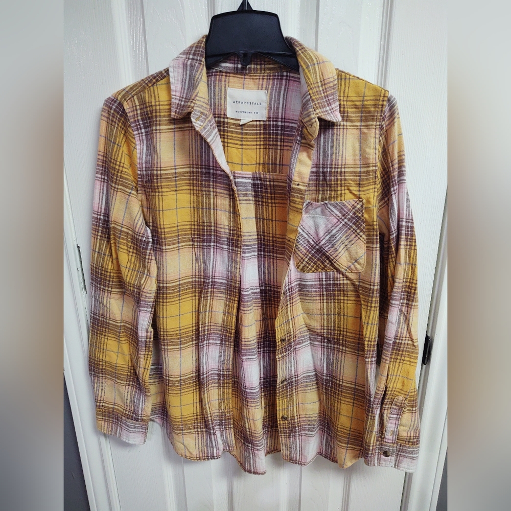 Autumn colors Aeropostale boyfriend fit flannel
